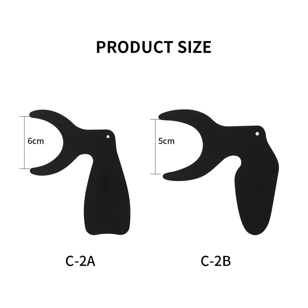 1pc Dental Orthodontic Black Plate Photo Image Contrast Board Oral Cheek Background with Scale Mark Autoclavable Dentist Tools - KiwisLove