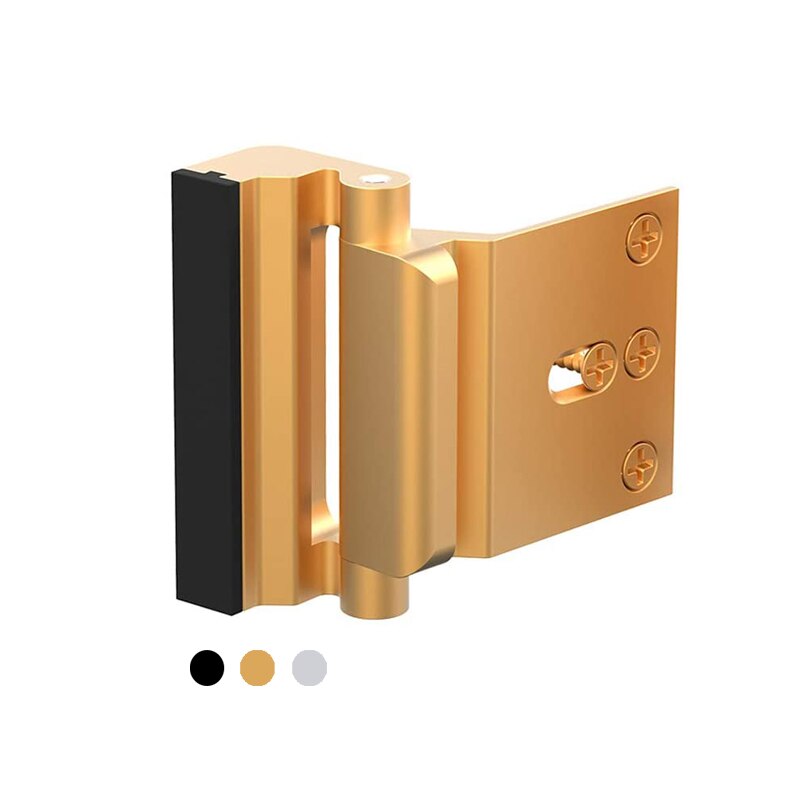 KAK Home Security Door Lock Childproof Door Reinforcement Lock with 3" Stop Withstand 800 lbs Upgrade Lock Defender Hardware - KiwisLove