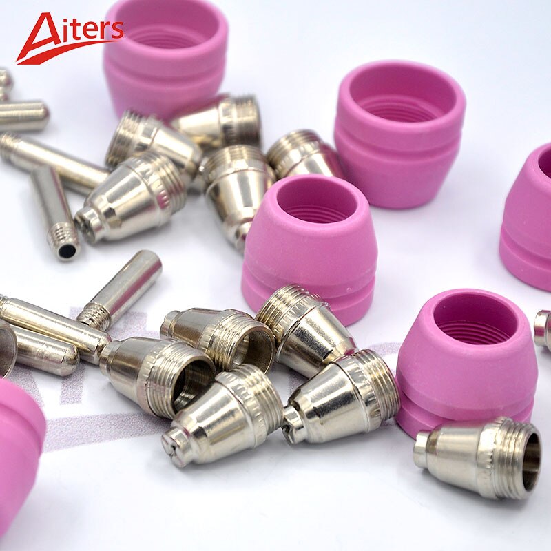 AG60 SG55 Torch 40PCS Consumables WSD60 Nozzle and Electrode for AG-60 Cutting Torch Accessories  Ceramic Shield Nozzles Cup - KiwisLove