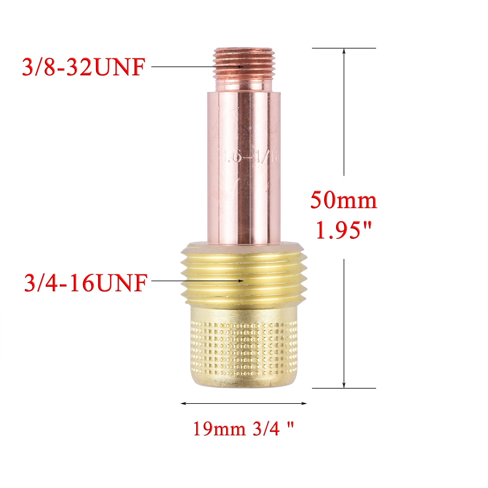5/10Pcs 1.0/1.6/2.4/3.2/4.0mm TIG Medium Gas Lens Collet Body 45V24 45V25 45V26 45V27 45V28 For TIG WP17/18/26 Welding Torch Kit - KiwisLove