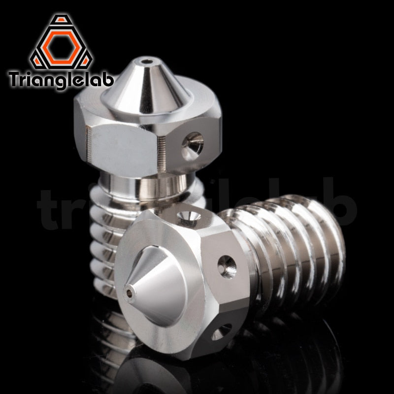 Trianglelab E-V6 Plated Copper Nozzle Durable Non-stick High Performance For 3D Printers Hotend M6 Thread for V6 Hotend Prusa - KiwisLove