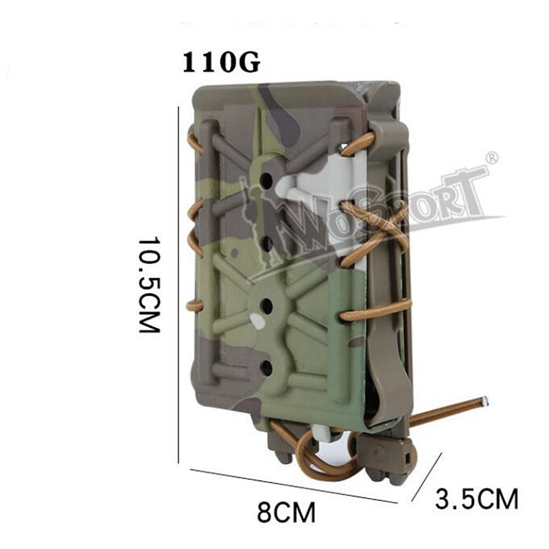 New Top quality Tactical Molle System 5.56 7.62 Magazine Pouch Fast Mag Pouch Holster Belt Clips Pop lock Nylon Molle Pouch - KiwisLove