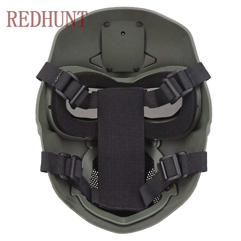 Tactical Airsoft Mask Comes with Headgear Multi-Function Protect Gear Night Vision Devices Base for Paintball Shooting - KiwisLove