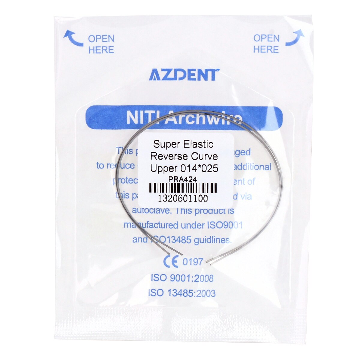 AZDENT Dental Super Elastic NITI Reverse Curve Arch Wires Normal Form Orthodontic Archwire - KiwisLove