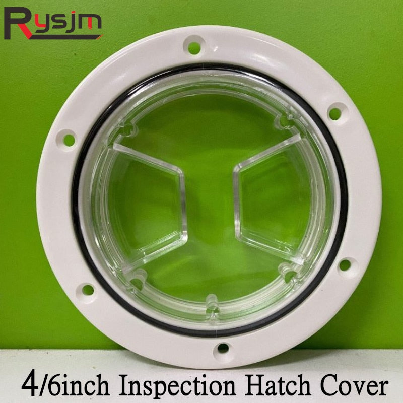 New Arrival Round Deck Plate Marine Access Boat Inspection Hatch Cover Plate Cut Out ABS Plastic Anti-corrosive Boat Deck Hatch - KiwisLove