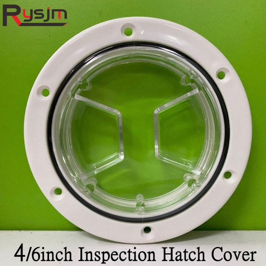 New Arrival Round Deck Plate Marine Access Boat Inspection Hatch Cover Plate Cut Out ABS Plastic Anti-corrosive Boat Deck Hatch - KiwisLove