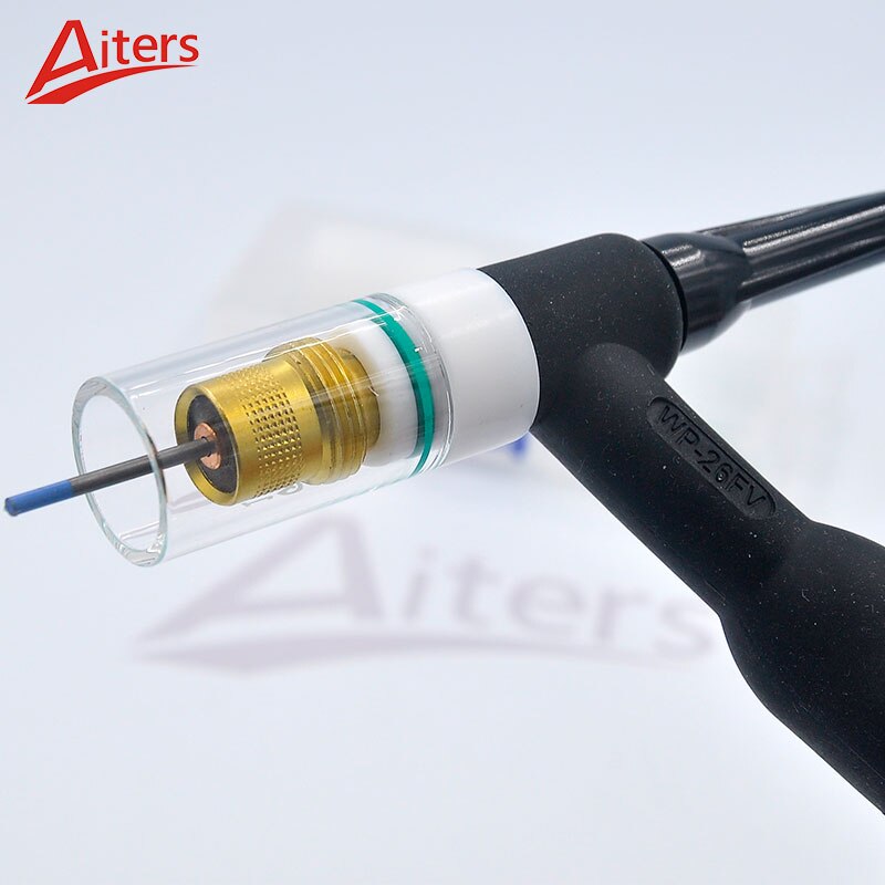 TIG Medium Gas Lens 27PCS kit Pyrex Glass Cup and Ceramic Nozzle for WP17/18/26 Welding Accessories - KiwisLove