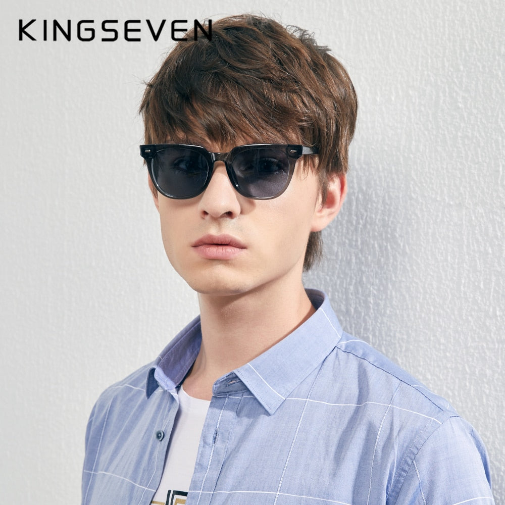 KINGSEVEN 2019 Polarized Square Sunglasses Men Women Zebra Wooden Frame Mirror Flat Lens Driving UV400 Eyewear - KiwisLove
