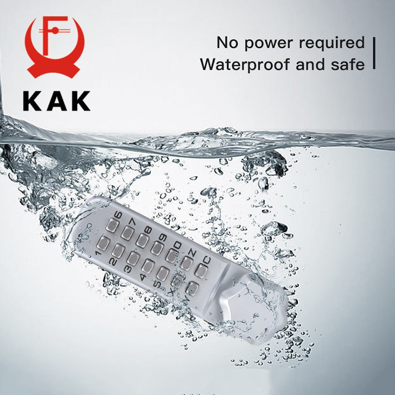 KAK Anti-theft Security Door Lock Mechanical Password Door Lock Safe Home Gate Lock Door Hardware Indoor Outdoor Lock Keyless - KiwisLove
