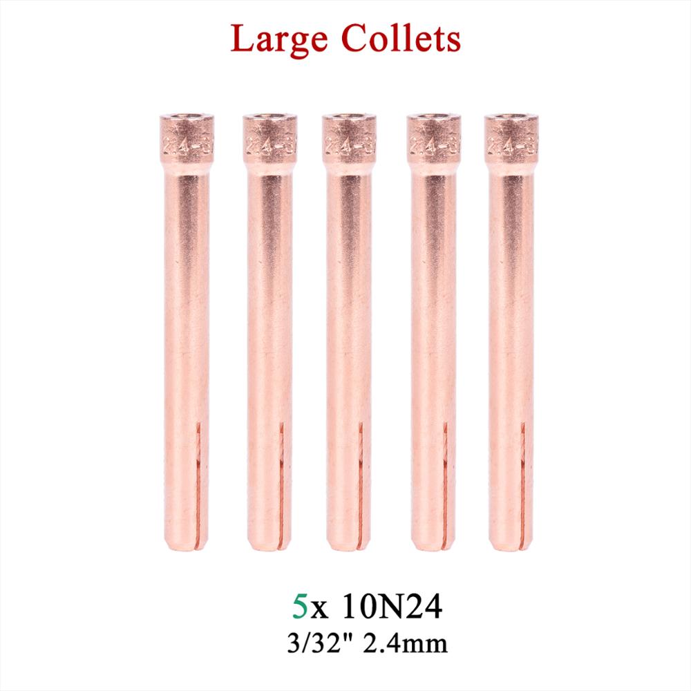 9Pcs TIG Welding Torch Large Long Gas Lens &amp; Alumina Cup For WP17 WP18 WP26 TIG Collet Bodies Spares Kit Practical Accessories - KiwisLove