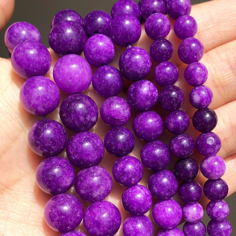 Natural Stone Colorful Morganite Jades Loose Round Spacer Beads 6 8 10mm For Jewelry DIY Making Bracelet Accessories 15inches - KiwisLove