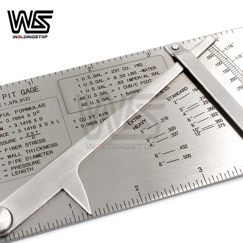 Pipe pit welding gauge gage Test Ulnar Weld Pipeline Concave Inspection ruler measuring tools - KiwisLove