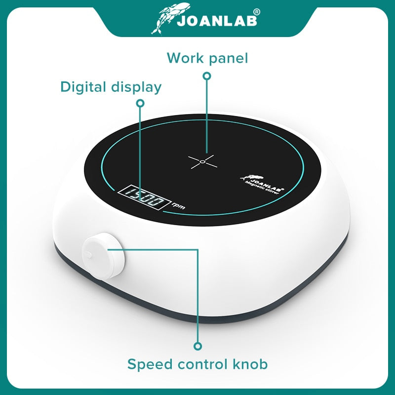 JOANLAB Official Store Digital Display Magnetic Stirrer Lab Equipment Magnetic Agitator Magnetic Mixer 110v - 220v With Stir Bar - KiwisLove