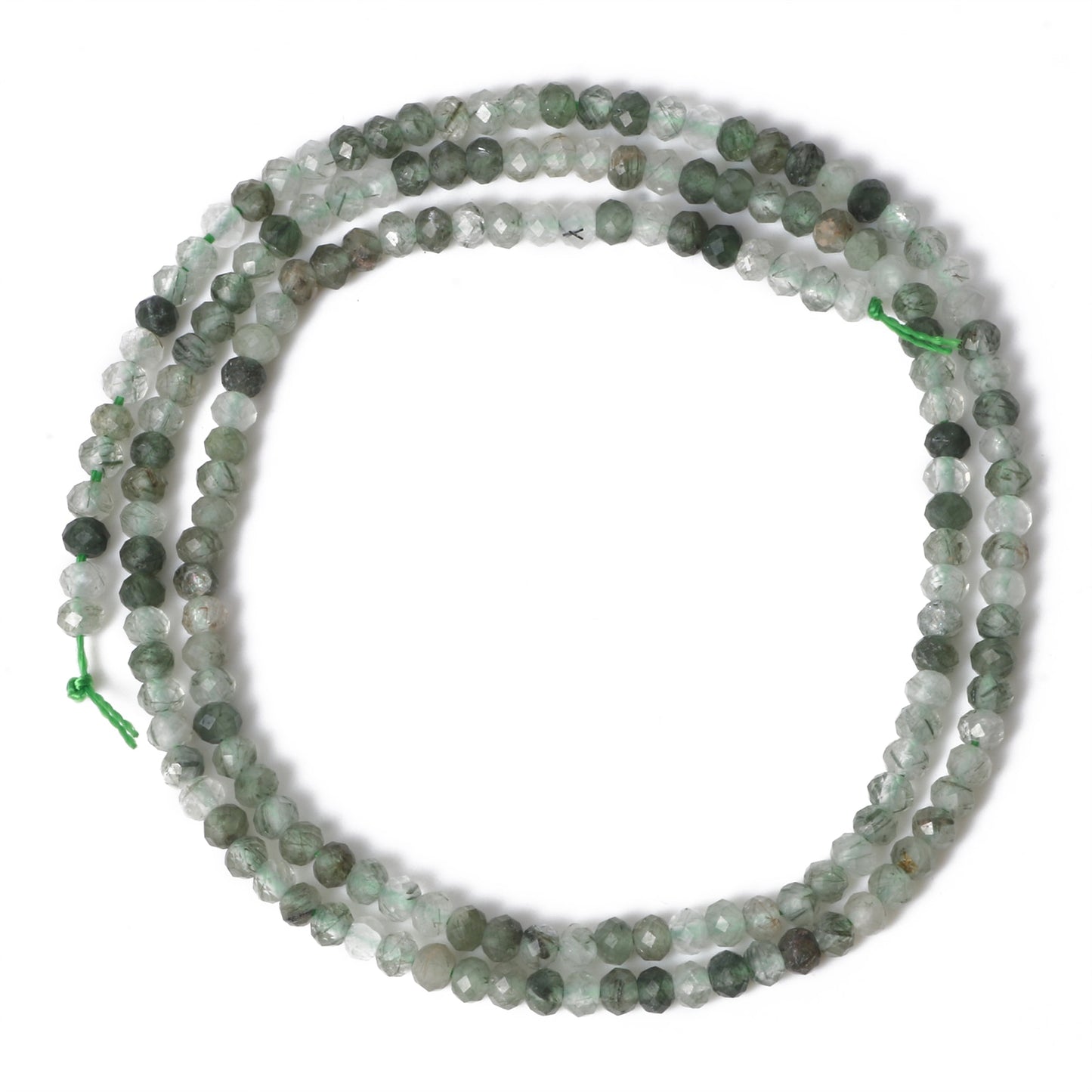 3*2mm Natural Stone Seed Beads Small Moonstone Turquoises Agates Opal Rondelle Beads for Jewelry Women Waist Bracelet Making Diy - KiwisLove