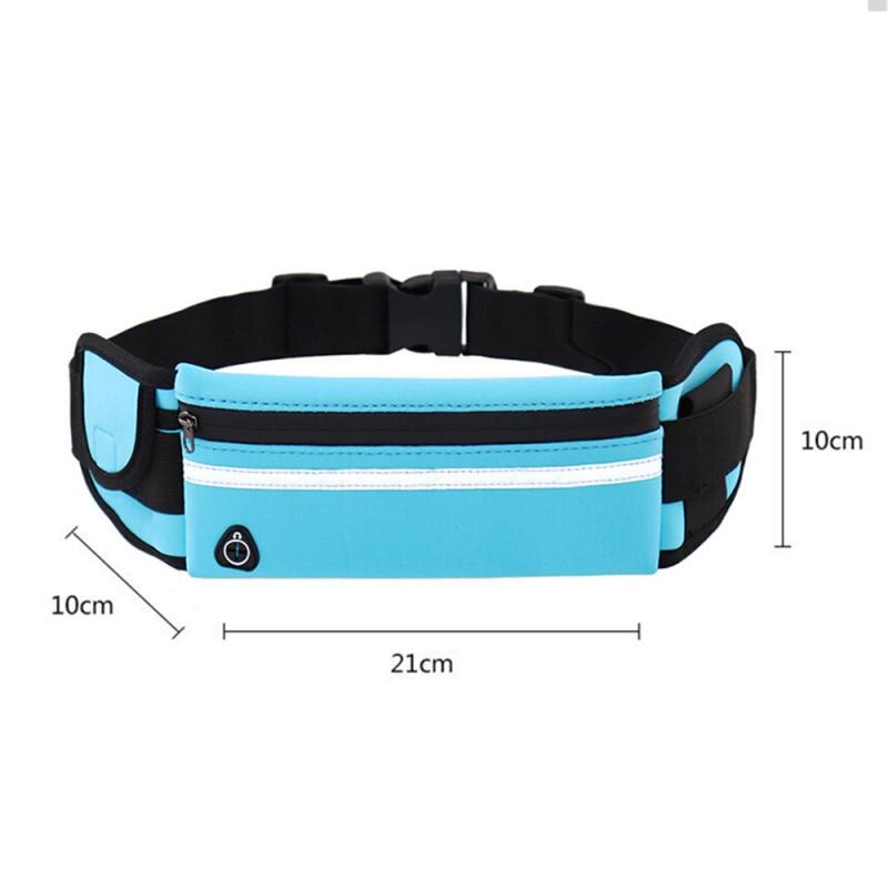 Running Bag Mini Fanny Pack Portable USB Earphone Waist Bag waterproof Phone Belt Case - KiwisLove