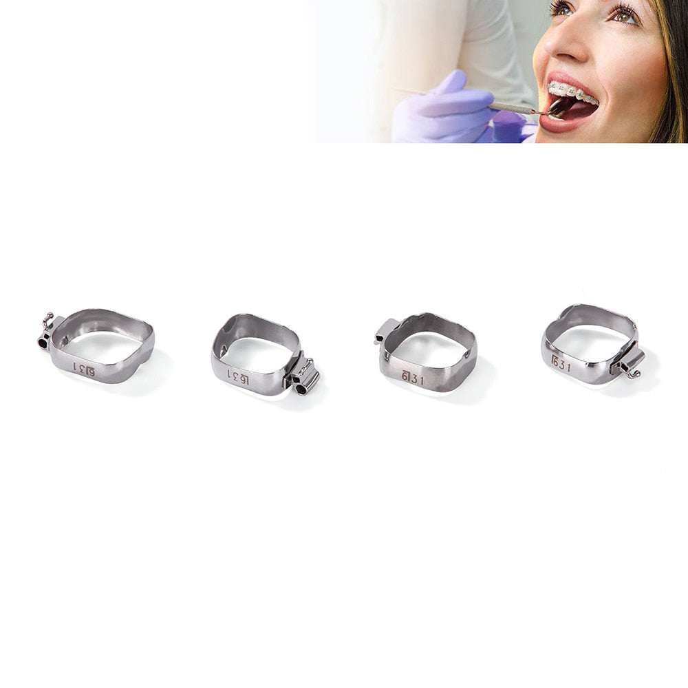 80PCS/BOX AZDENT Dental Orthodontic Bands with Buccal Tube For 1st Molar Roth / MBT 022&quot; - KiwisLove