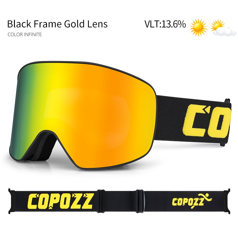 COPOZZ Brand Ski Goggles Men Women double layers big Snowboard Goggles Anti-fog UV400 Skate Skiing Snowboard Goggles - KiwisLove