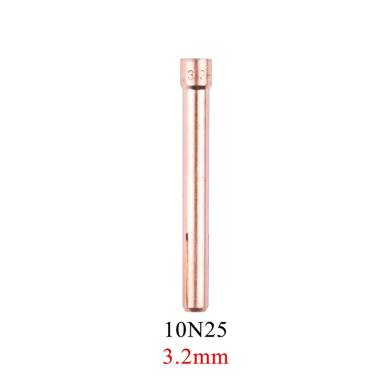 5/10PCs 1.0/1.6/2.4/3.2/4.0mm TIG Collet 10N22S 10N23S 10N24S 10N25S 10N22 10N23 10N24 10N25 For WP17/18/26 Welding Torch Kit - KiwisLove