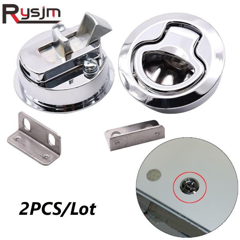 RV Car Flush Pull Slam Latch Hatchs Marine Boat Stainless Steel Deck Hatches Locking Locker Lift Slam Latch for RV Yacht Boat - KiwisLove