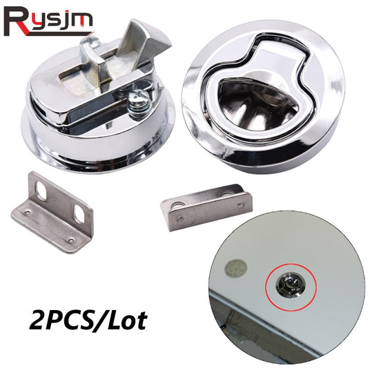 RV Car Flush Pull Slam Latch Hatchs Marine Boat Stainless Steel Deck Hatches Locking Locker Lift Slam Latch for RV Yacht Boat - KiwisLove