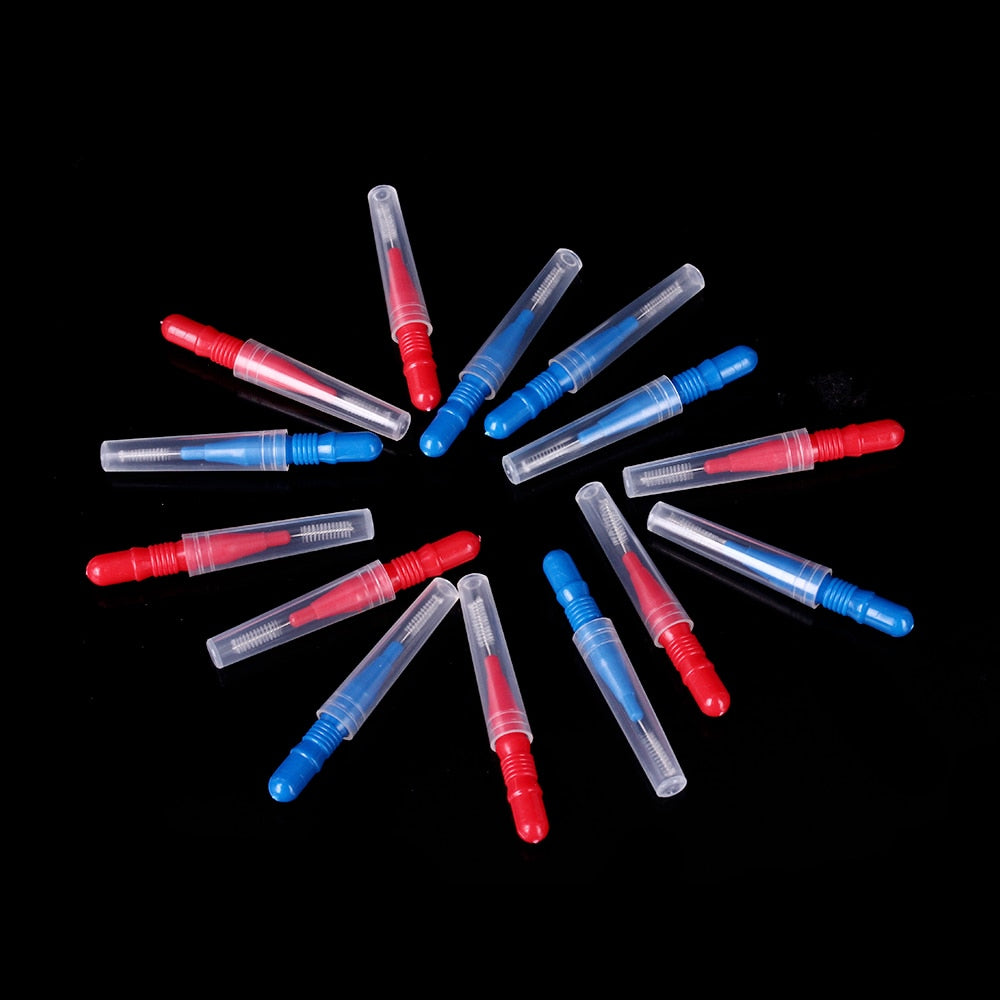 Azdent Interdental Brush Curved Interdental Brush Cleaning Tooth Socket For Orthodontics Use Head Dia.: 0.7CM - KiwisLove