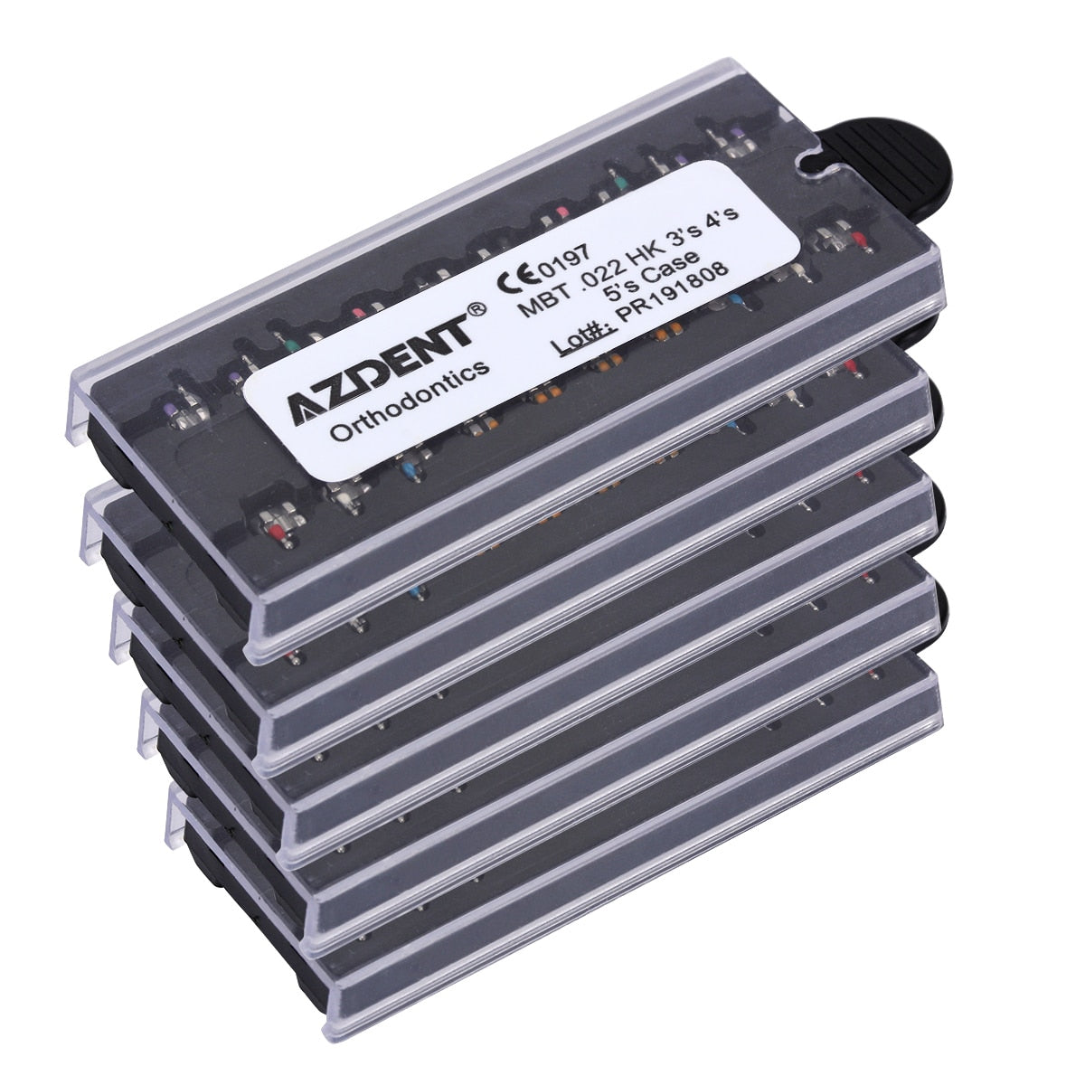 AZDENT 5 Packs Dental Orthodontic Monoblock Metal Bracket Braces Mini Roth/MBT.018/022 345 Hooks 20pcs/Pack - KiwisLove