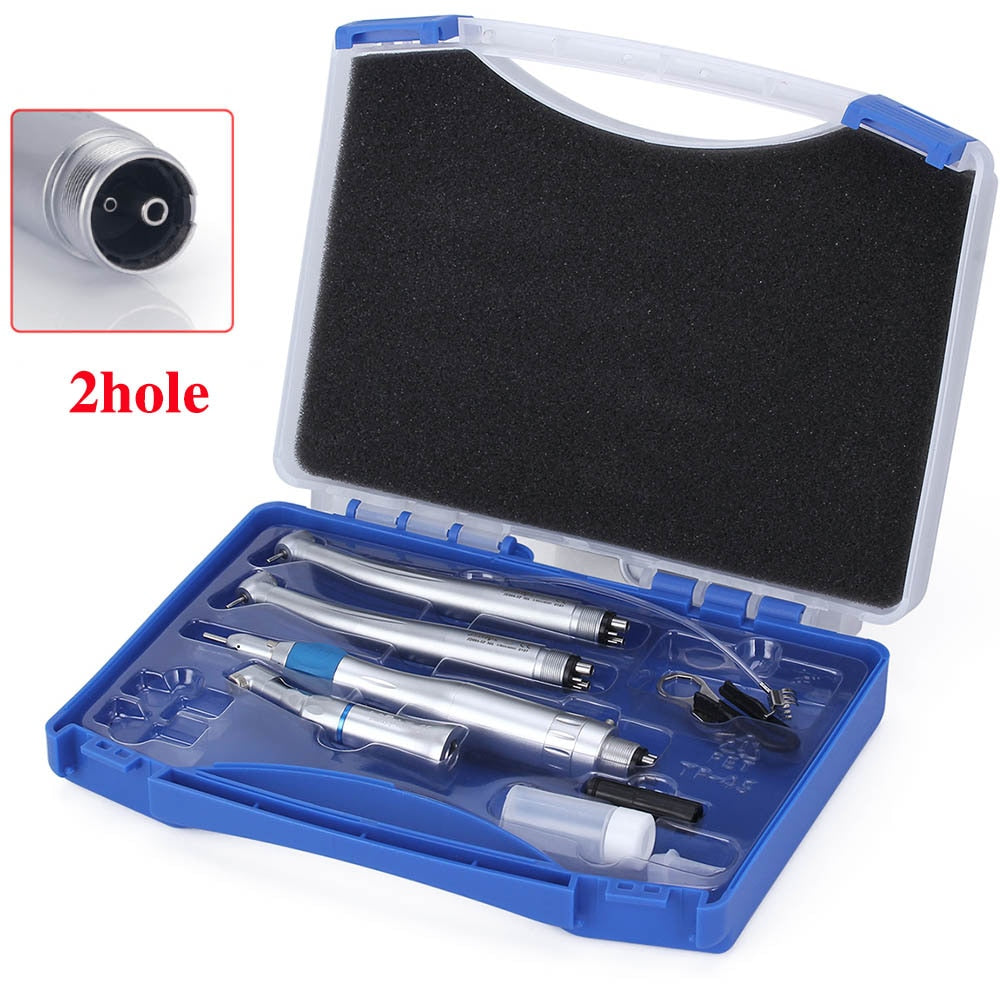 Dental High &amp; Low Speed Handpiece Kit Standard Push Button Single Way Water Spray E-type Air Motor M4 / B2 Whole Set - KiwisLove