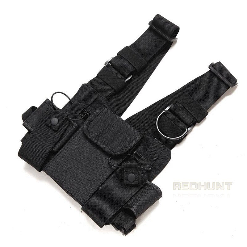 Universal Radio Harness Chest Rig Vest Two Way Radio Holster Holder for Men and Women Rescue Camping Hiking - KiwisLove