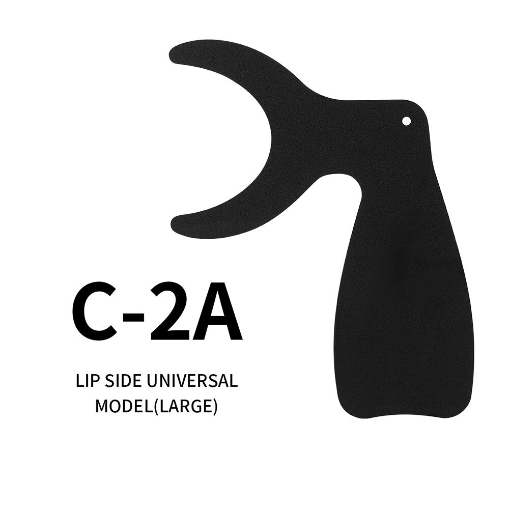 1pc Dental Orthodontic Black Plate Photo Image Contrast Board Oral Cheek Background with Scale Mark Autoclavable Dentist Tools - KiwisLove