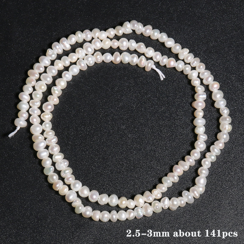 High Quality Real Natural Pearls Beads Cross Rectangle Flat Round White Pearls Beads for Jewelry DIY Making Bracelet Accessories - KiwisLove