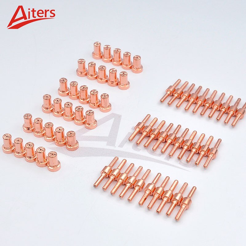 60PCS Plasma PT31 Cutting Torch Consumables Nozzle and Electrode Shield Cup For LG40 Kit Accessories - KiwisLove