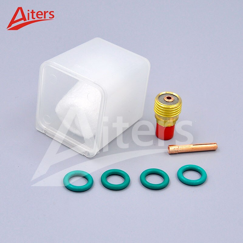 TIG 7PCS #12 Pyrex Glass Cup Welding Stubby Gas Lens Kit For WP9 20 25 Torch Welding Accessories - KiwisLove