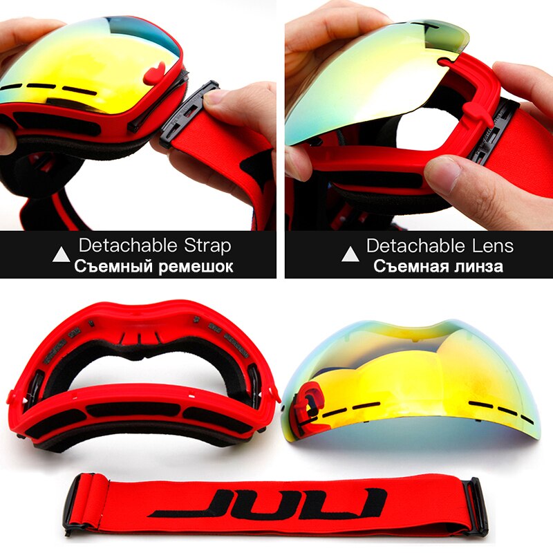 MAXJULI Ski Goggles Interchangeable Lens Premium Snow Goggles Snowboard - KiwisLove