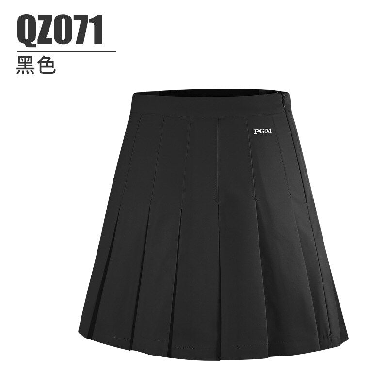 PGM Women Golf Skirts Autumn Women&#39;S Casual Pleated Skirt Athletic Sports Short Skorts Ladies Girl Anti-Exposure QZ071 - KiwisLove