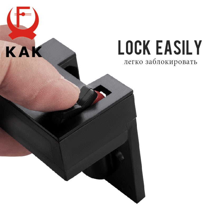 KAK Zinc Alloy Hidden Security Door Chain Lock Extruded Door Latch Anti-theft Door Lock Home Hotel Kids Protection Lock Hardware - KiwisLove