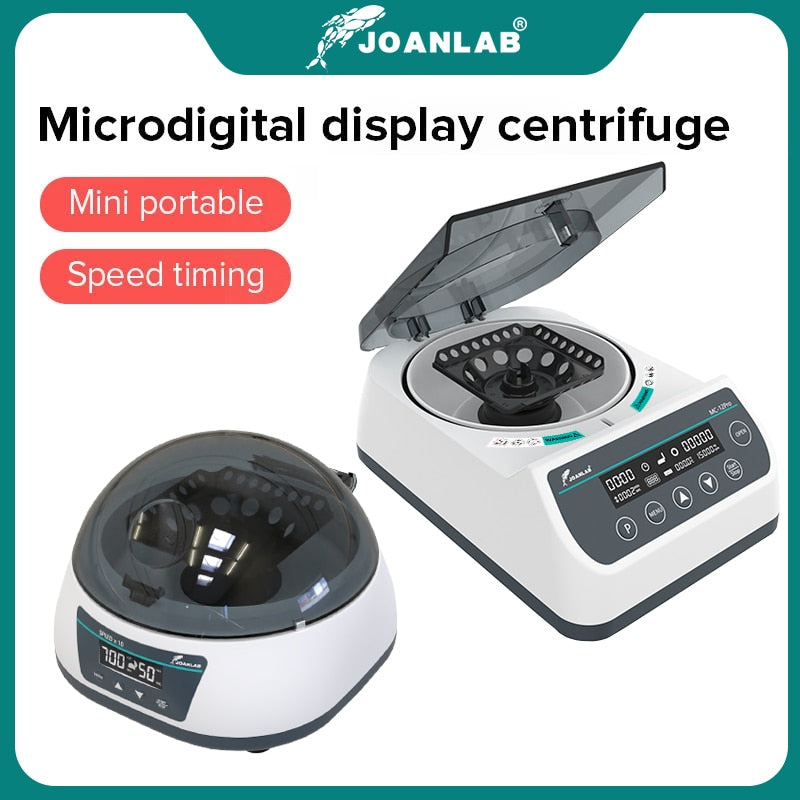 Pcr Micro Centrifuge Machine Digital High-speed Prp Plasma Centrifuge Lab 12000rpm 0.2/0.5/1.5/2ml Centrifuge Tube 110v To 220v - KiwisLove