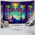 Mandela Wall hanging Tapestry psychedelic pattern yoga throw beach throw carpet Hippie Home Decor mandala Wall Tapestry Blanket - KiwisLove