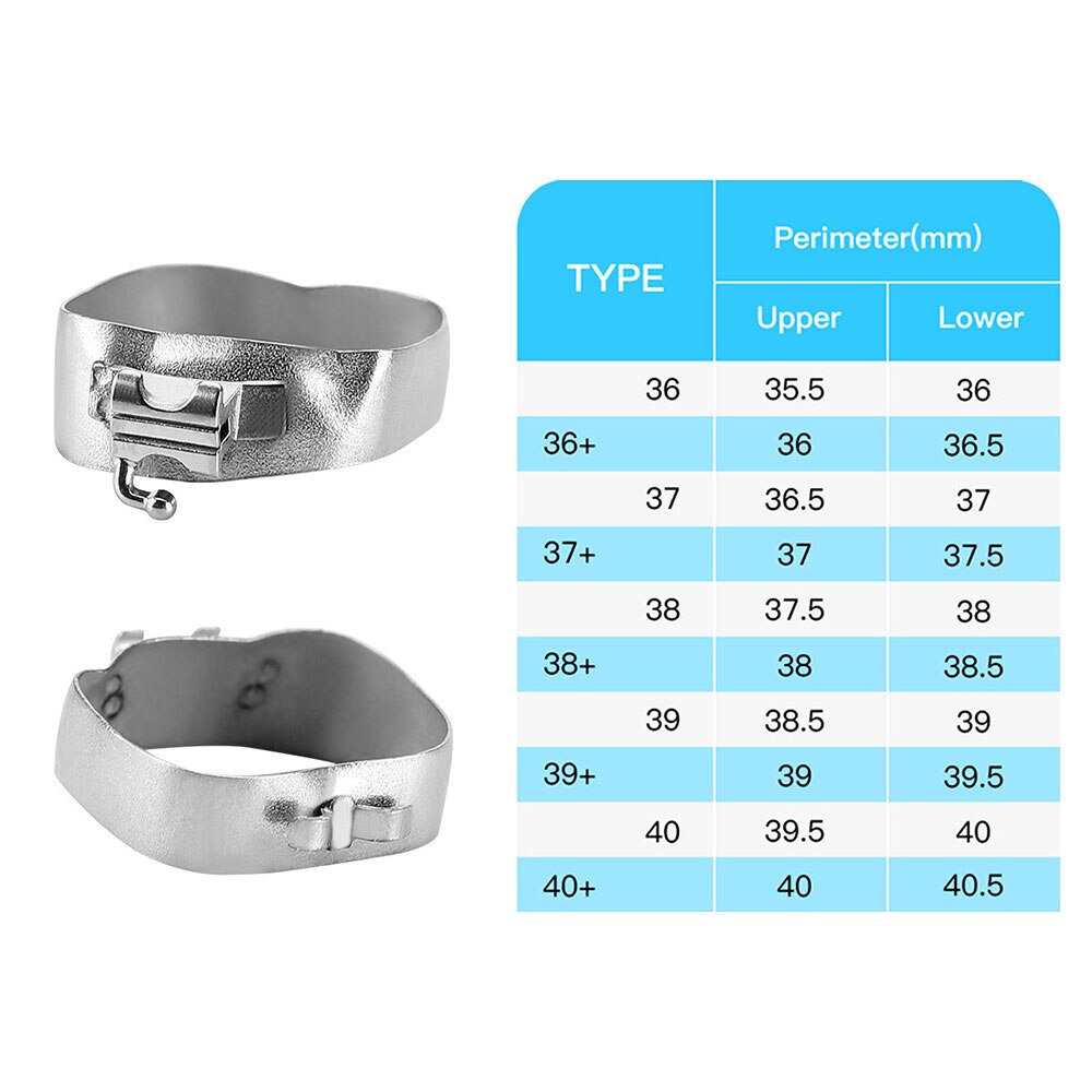 4 PCS/Set,Total 20 Sets  Azdent Dental Orthodontic 1st Molar Bands  M series Bands Prewelded With Buccal Tube Conv - KiwisLove