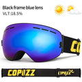 COPOZZ Brand Professional Ski Goggles Double Layers Lens Anti-fog UV400 Big Ski Glasses Skiing Snowboard Men Women Snow Goggles - KiwisLove