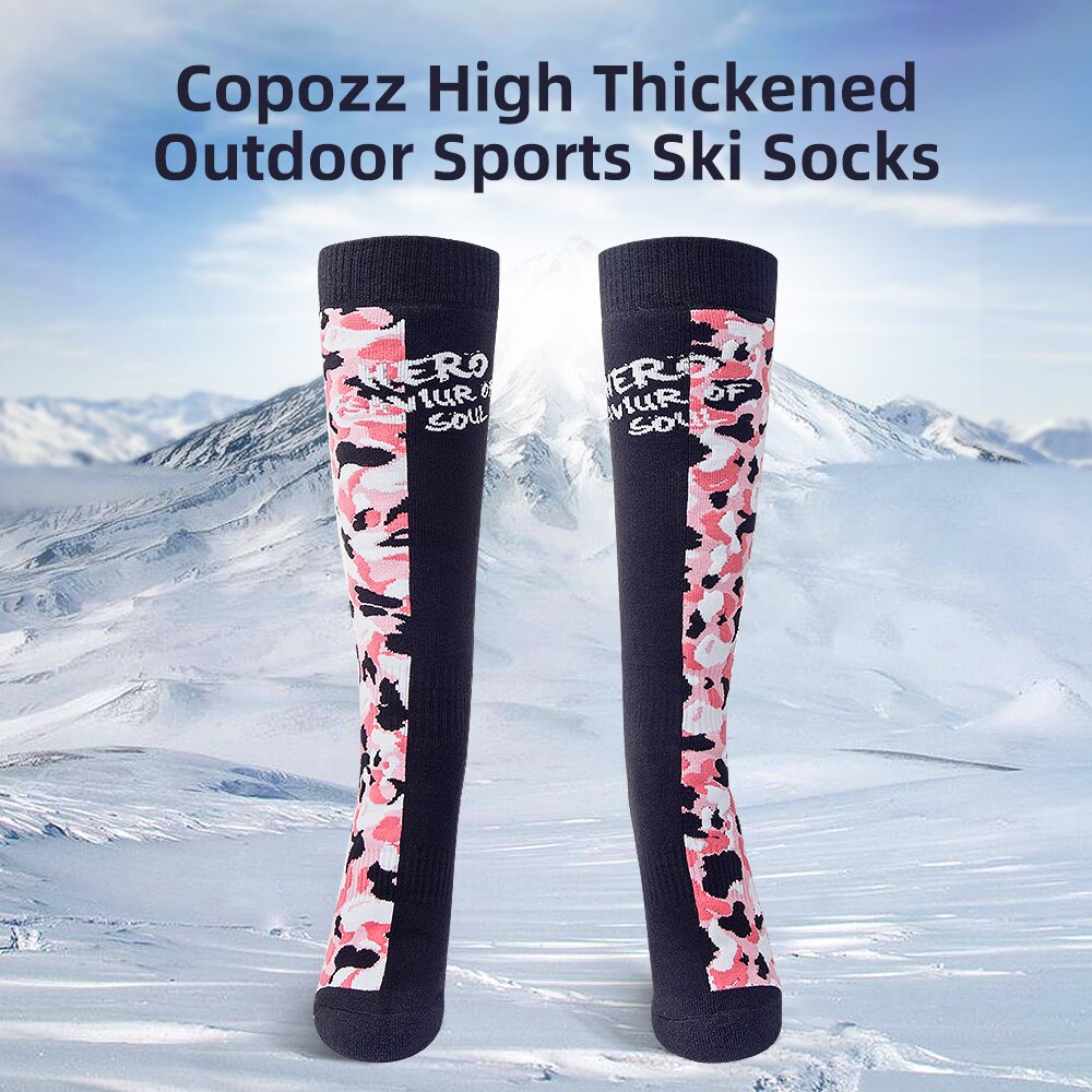 COPOZZ Thick Ski Socks Cotton Sports Snowboard Cycling Skiing Soccer Socks Men Women Child Absorption High Elastic Thermosocks - KiwisLove