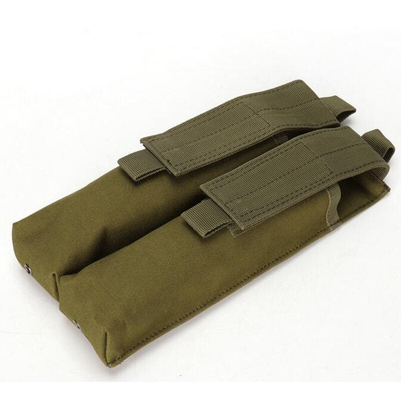 Airsoft Molle Double P90/UMP Military Magazine Pouch Coyote Tactical TAN BK CP ACU OD Woodland Camo - KiwisLove