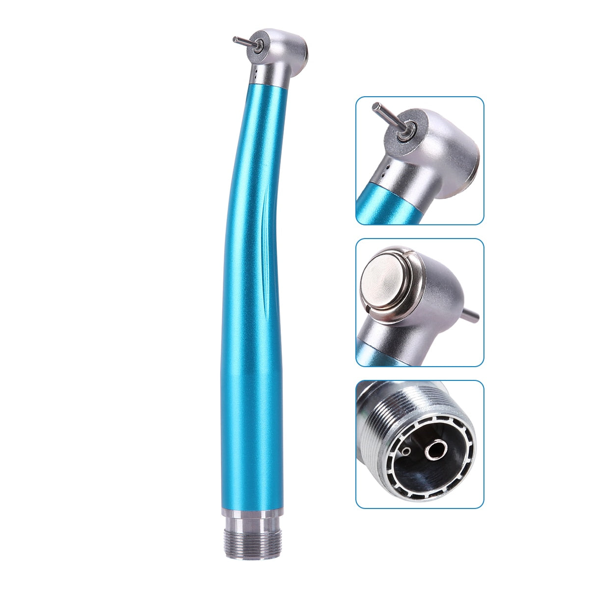 Dental High Speed Air Turbine Standard Head Push Button Single Water Spray 2/4 Hole Color Handpiece Autoclavable - KiwisLove