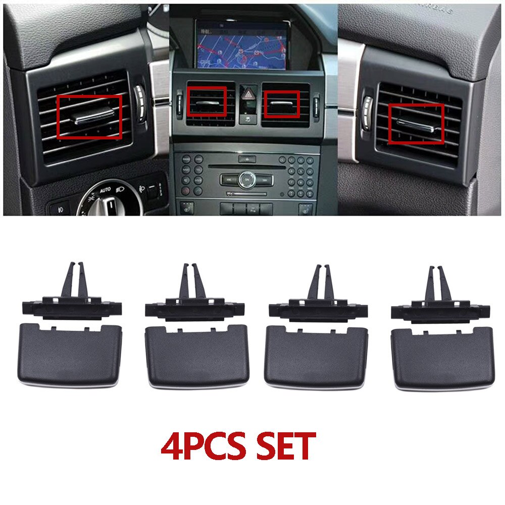 LHD RHD Front Air Conditioning AC Vent Outlet Tab Clip Repair Kit For Mercedes Benz 204 C 2007-2011 AND GLK 2008-2012 - KiwisLove