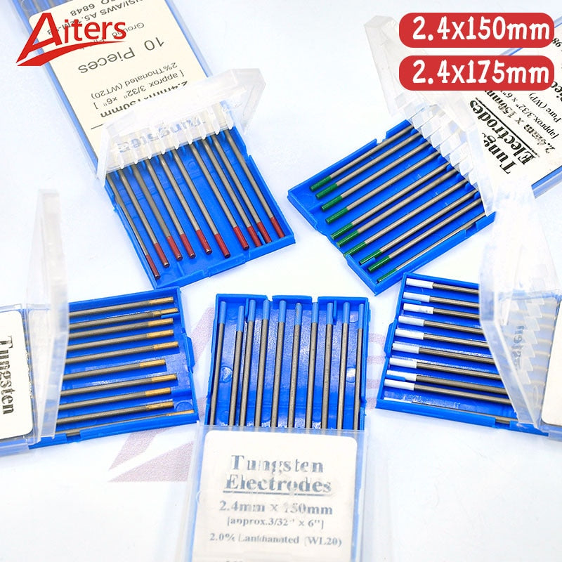 2.4x150mm Tungsten Electrodes Welding Electrodes WT20 WC20 WL20 WL15 WZ8 WP WY20 2.4x175mm TIG Rods - KiwisLove