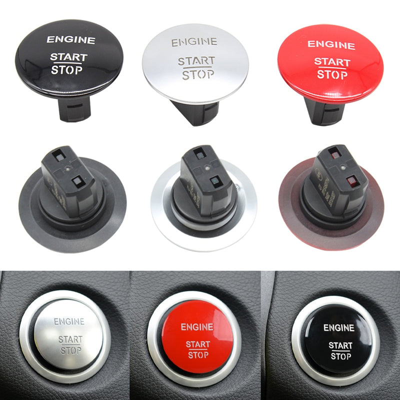 Car Keyless ONE-CLICK Start Stop Push Button Engine Ignition Switch For Mercedes Benz All Models C W204 GLK X204 W176 W205 W212 - KiwisLove