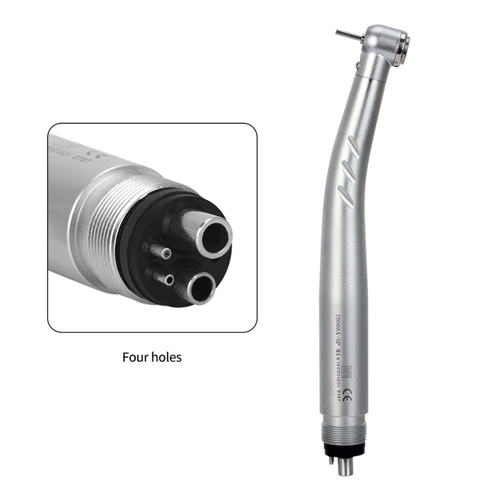 2/4 Holes Azdent Dental LED High Speed Handpiece E-generator Integrated Standard Head Push Button 3 Water Spray JD008A-SP - KiwisLove