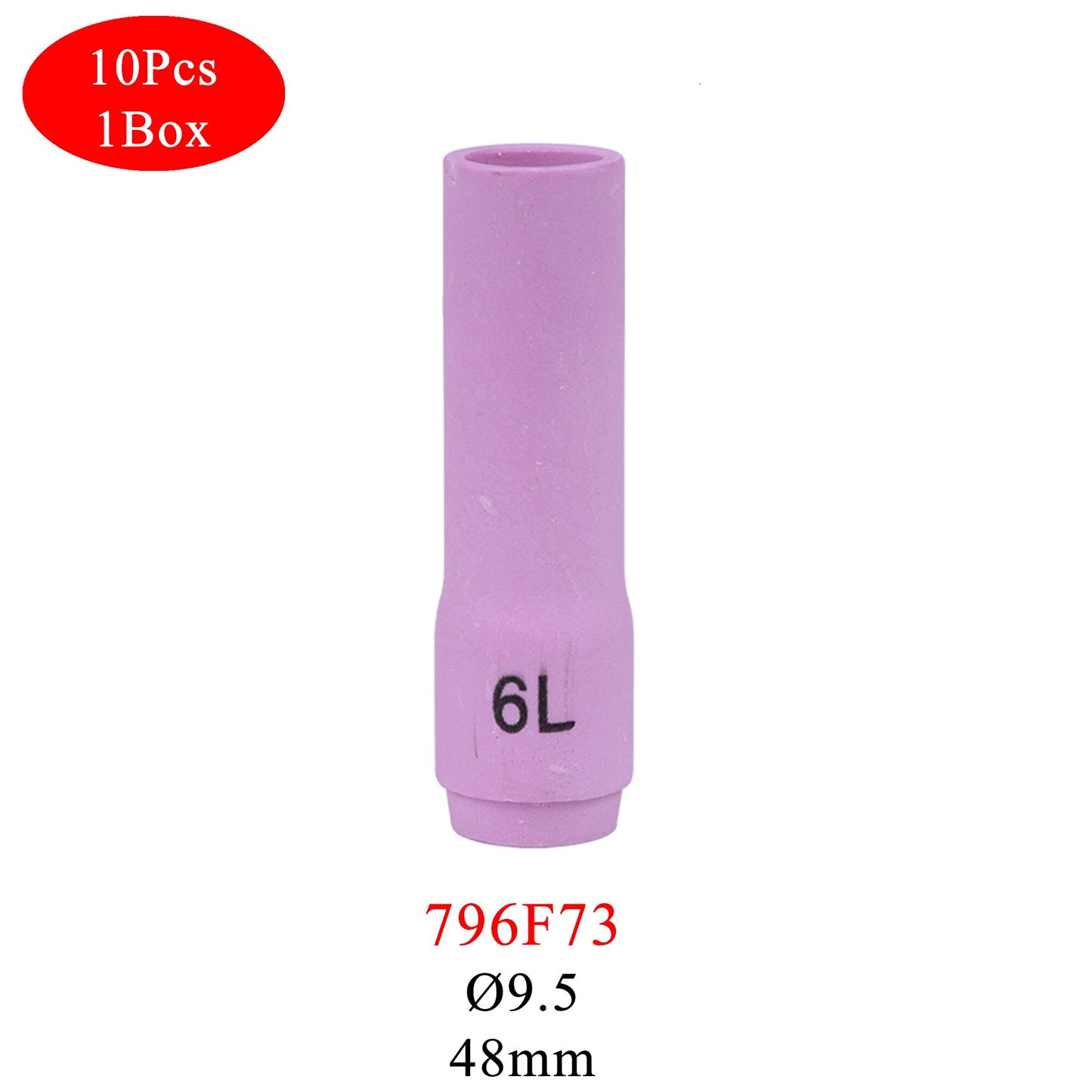 10PCs 48/63/89mm 796F70 796F71 796F72 796F73 796F74 796F75 796F76 796F77 796F79 Alumina Nozzles For TIG WP9/17/18/20/26 - KiwisLove