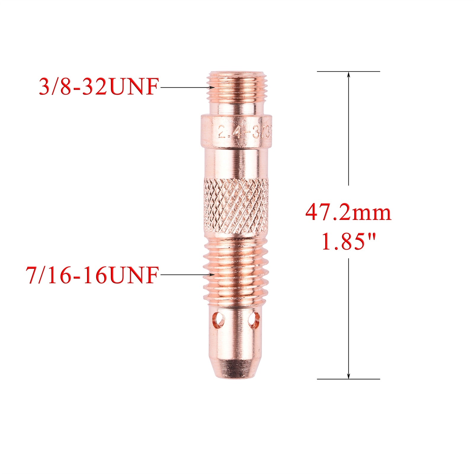 1.0/1.6/2.4/3.2/4.0mm TIG Collet Collet Body 10N22 10N23 10N24 10N25 54N20 10N30 10N31 10N32 10N28 406488 For WP17 18 26 Torch - KiwisLove