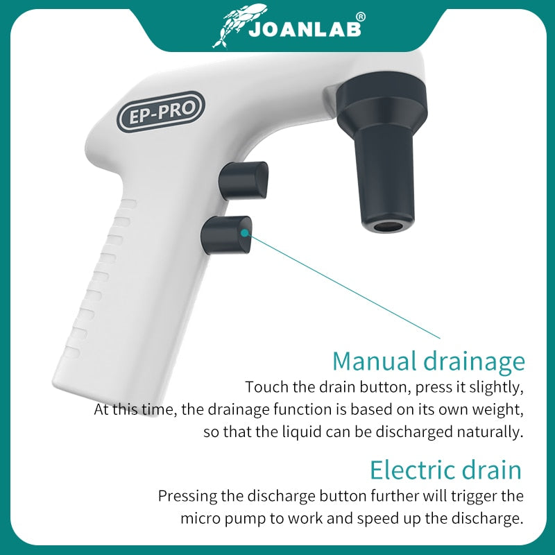 JOANLAB Electric Pipette Controller Large Volume Automatic Pipette Laboratory Equipment Electronic Pipette Pump 110v To 220v - KiwisLove