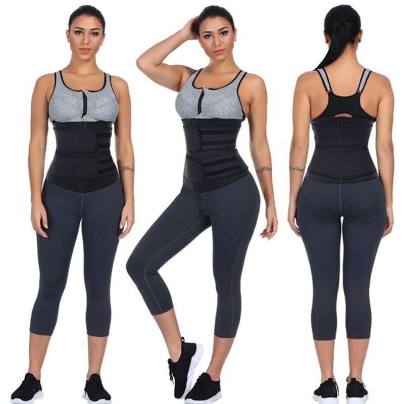 Shaperwear Waist Trainer Neoprene Sauna Belt Weight Loss Cincher Body Shaper Tummy Control Strap Slimming Sweat Fat Burning Belt - KiwisLove